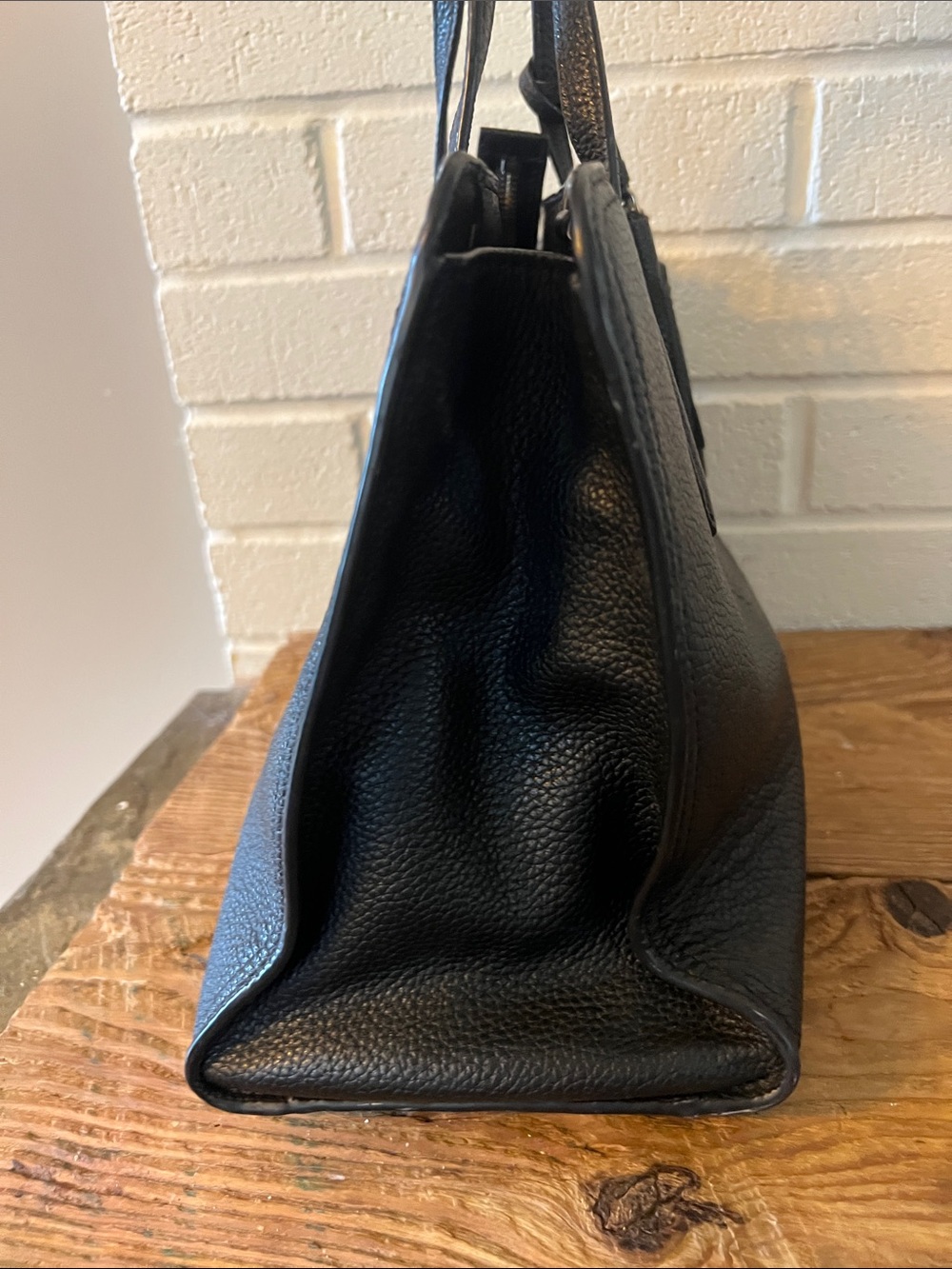 kate spade Black Pebbled Leather Tote with Tassel - Picture 4 of 12